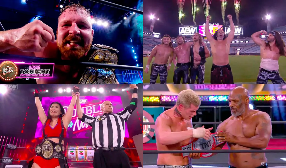 AEW Double or Nothing 2020 se desarrolló este sábado 23 en el Daily’s Place de Jacksonville, Florida. Foto: Composición