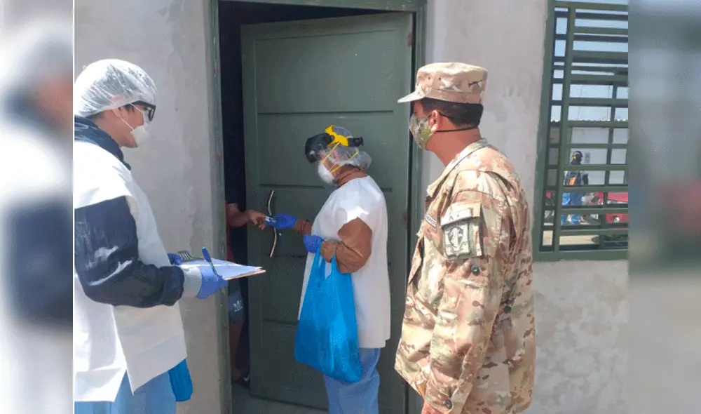 El Ejército apoyó en el desarrollo de la jornada de salud. Foto: difusión.