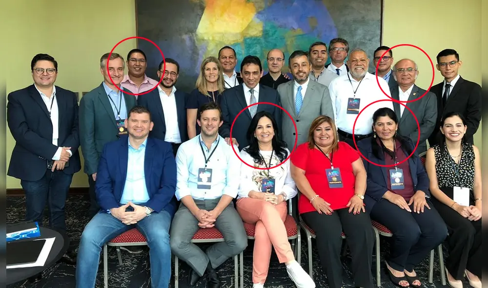 Senadoras paraguayas en reunión religiosa en Lima.