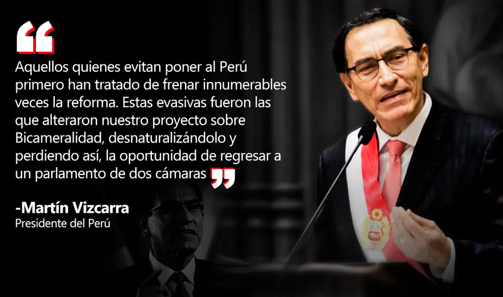Las frases que dejó el mensaje a la nación del presidente Martín Vizcarra [FOTOS]