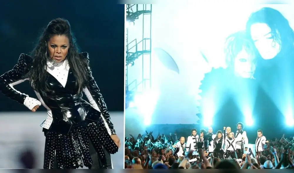 La hermana menor del destacado artista atravesó sorpresivamente un panel de vidrio templado y recreó la coreografía de “Scream”. | Foto: AFP