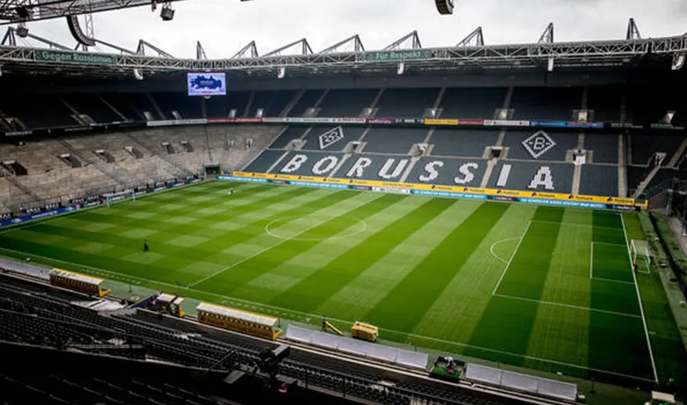Una de las opciones para finalizar el torneo en Alemania es que los partidos restantes se jueguen sin público en las tribunas. Foto: Borussia-Park.
