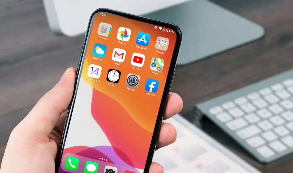 Modifica tu smartphone con la apariencia del sistema operativo de Apple. | Foto: Composición La República