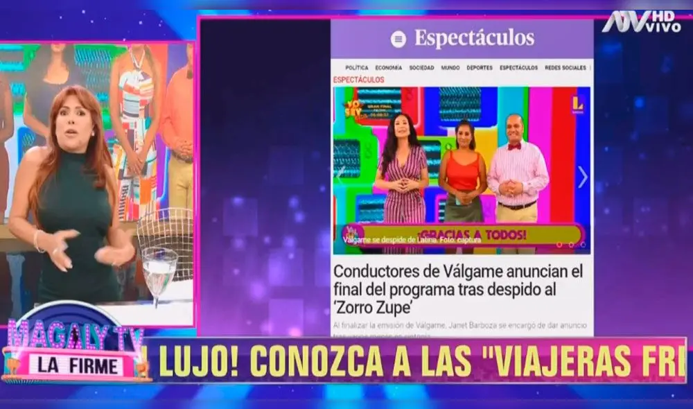 La conductora de televisión arremetió contra los productores del programa y los responsabilizó por su cierre definitivo.