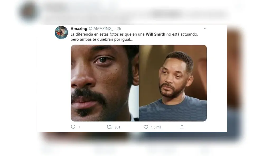Usuarios en twitter defienden a Will Smith tras la confesión de su esposa Jada Pinkett [FOTOS]. Foto: captura twitter.