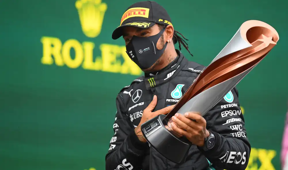 Hamilton consiguió su sexto título con la escudería de Mercedes. Foto: AFP