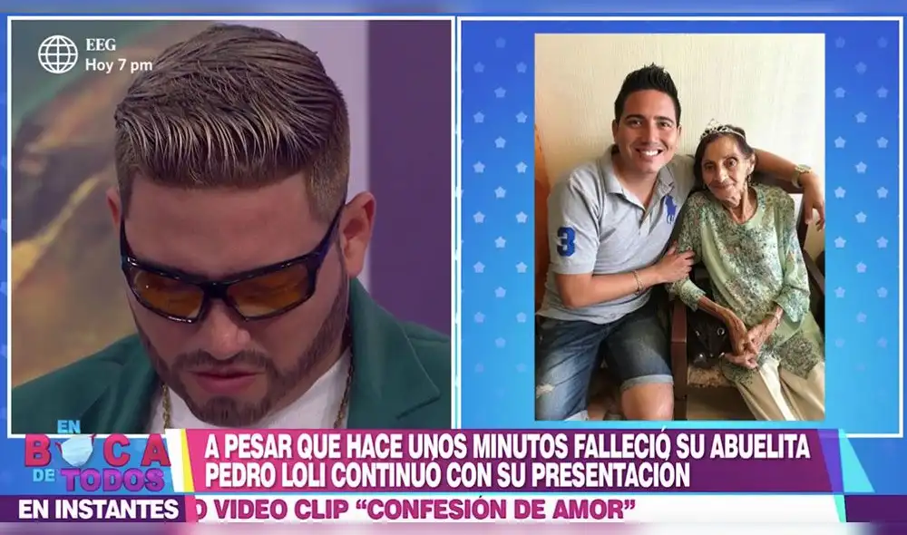 El cantante se enteró de la muerte de su familiar minutos antes de su presentación. Foto: captura / América TV