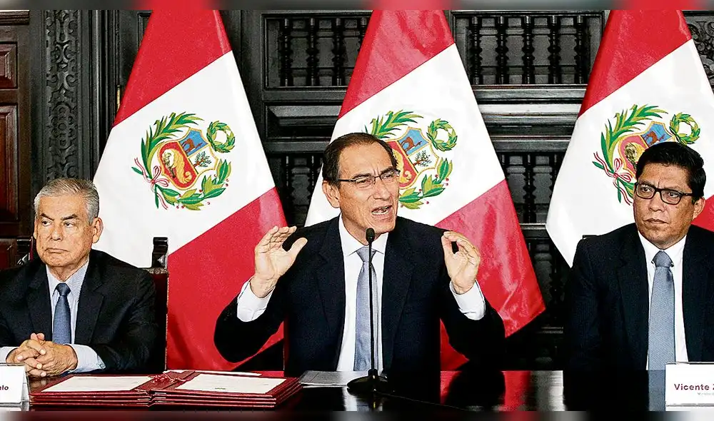 Vizcarra descarta cuestión de confianza ante salida de Chávarry Vizcarra descarta cuestión de confianza ante salida de Chávarry