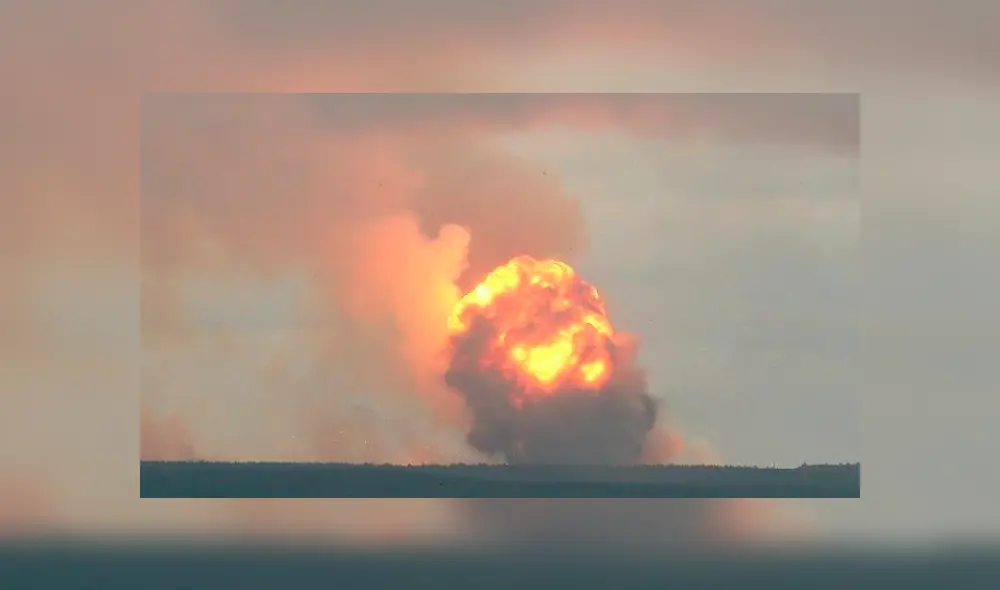 Rusia: miles de personas son evacuadas tras explosión de arsenal militar Rusia: miles de personas son evacuadas tras explosión de arsenal militar