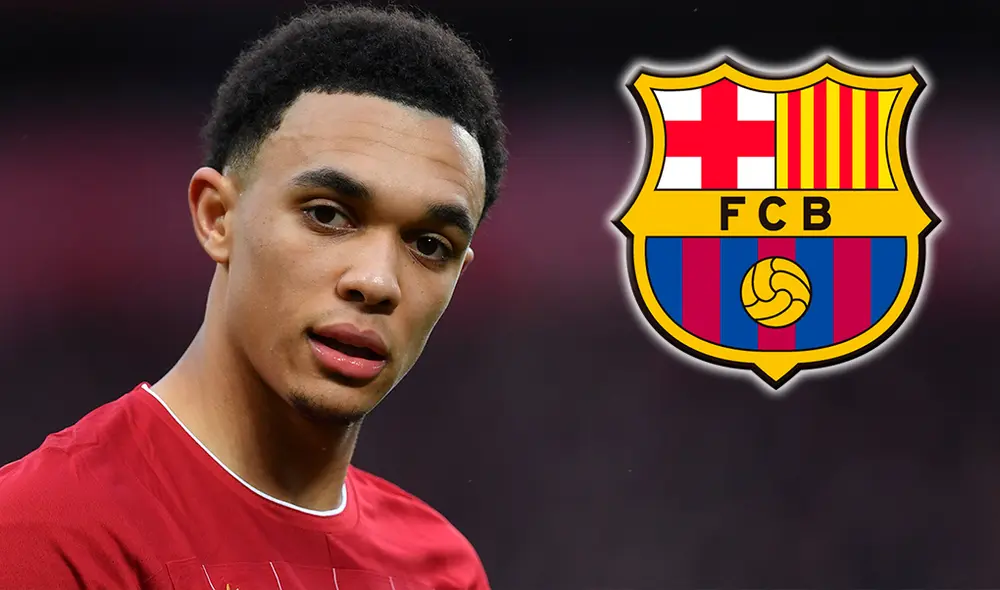 Trent Alexander-Arnold mostró su interés por jugar en Barcelona. Foto: AFP/Composición Trent Alexander-Arnold mostró su interés por jugar en Barcelona. Foto: AFP/Composición