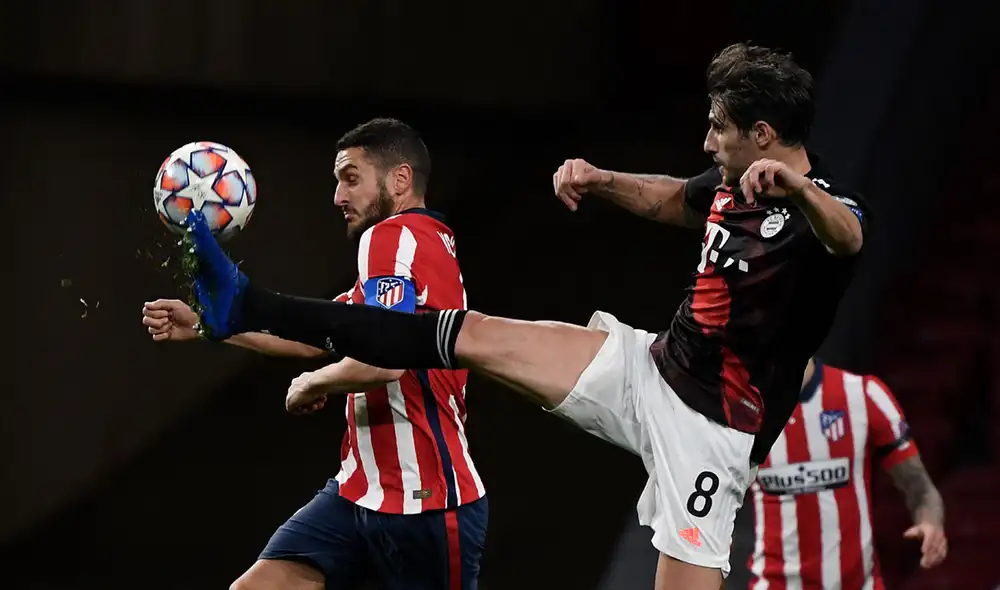 Atlético de Madrid vs. Bayern Múnich por la Champions. Foto: AFP Atlético de Madrid vs. Bayern Múnich por la Champions. Foto: AFP