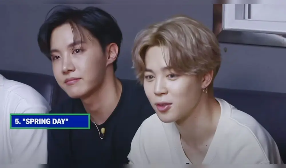 Desliza para ver más fotos de RM, Jin, Jimin, Suga, J-hope, Taehyung y Jungkook de BTS. Créditos: MTV