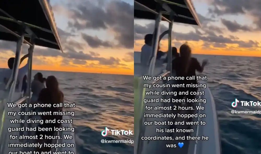 Dylan Gartenmayer, de 21 años, estaba buceando junto a un arrecife de Key West. Foto: TikTok/@kwmermaidp Dylan Gartenmayer, de 21 años, estaba buceando junto a un arrecife de Key West. Foto: TikTok/@kwmermaidp