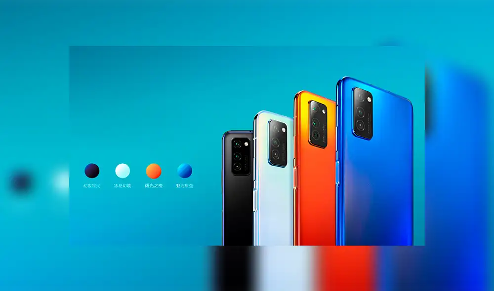 Los Honor V30 y V30 Pro están disponibles en color negro, blanco, naranja y azul.