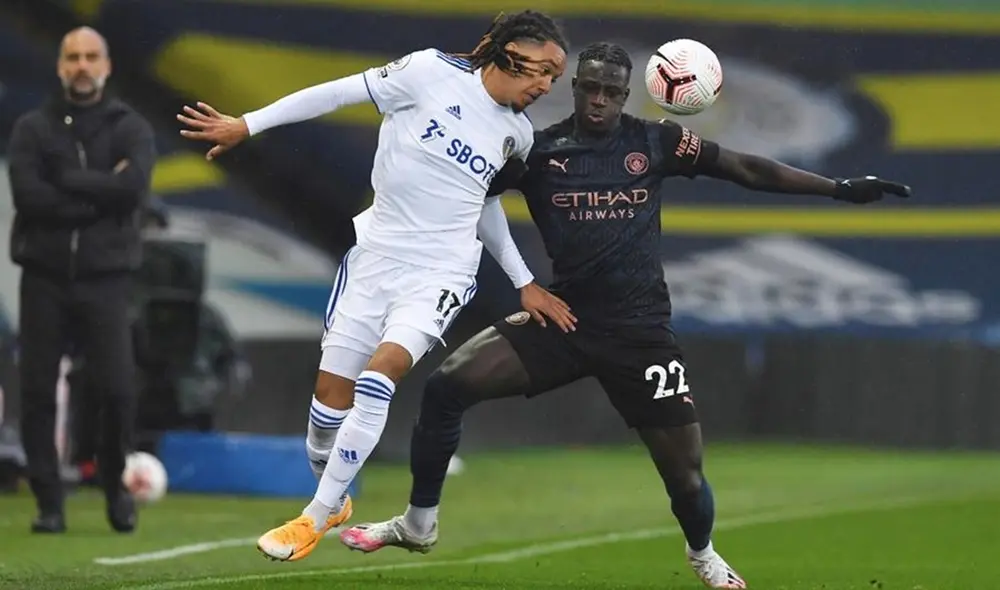 Manchester City gana 1-0 al Leeds United con gol de Sterling. Foto: EFE