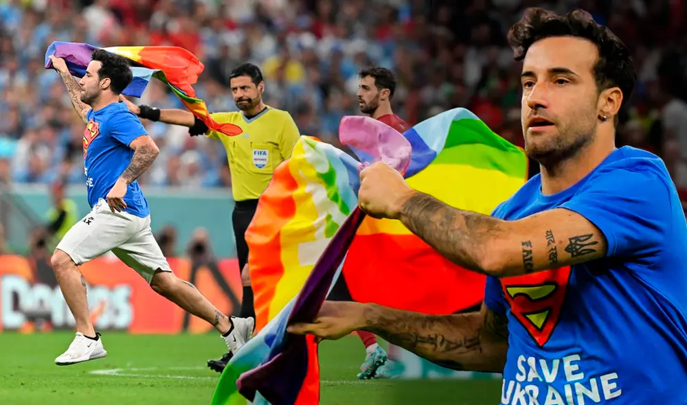 Ferri, apodado "El halcón", es un habitual de este tipo de acciones en los estadios. Foto: composición LR/EFE/AFP