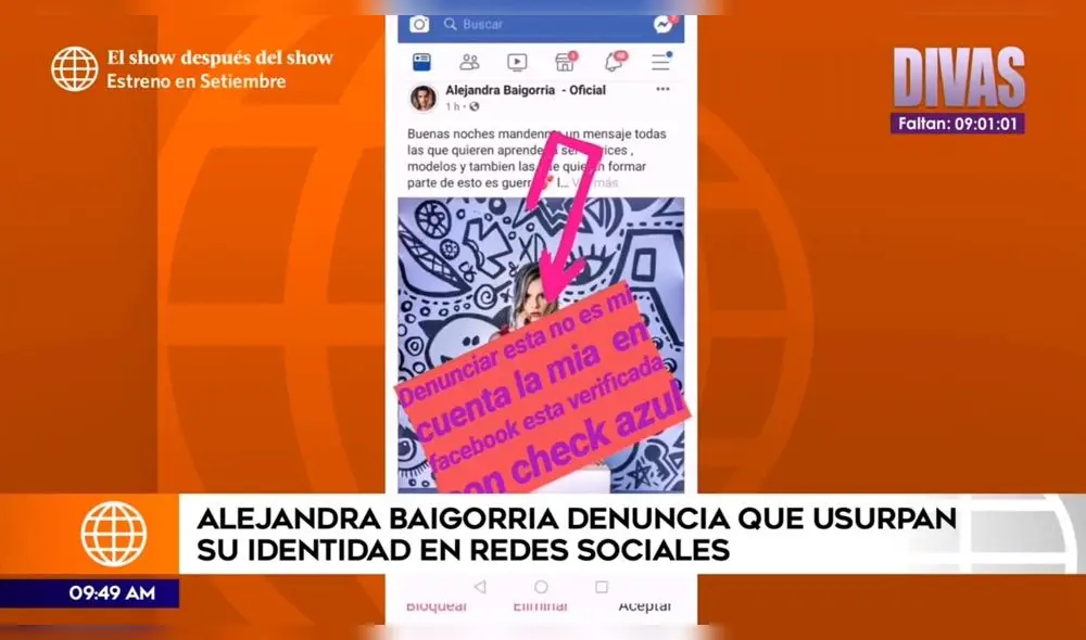 Alejandra Baigorria denuncia que usan su nombre para pedir fotos íntimas a mujeres Alejandra Baigorria denuncia que usan su nombre para pedir fotos íntimas a mujeres