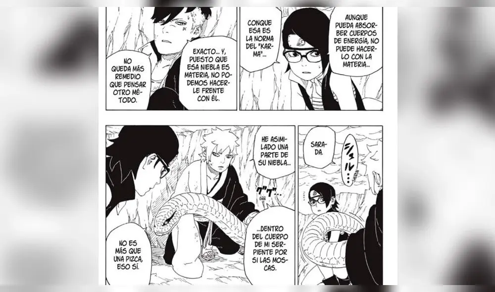 Boruto manga 41 reveló la debilidad del Karma de Boruto y Kawaki. Foto: Manga Plus