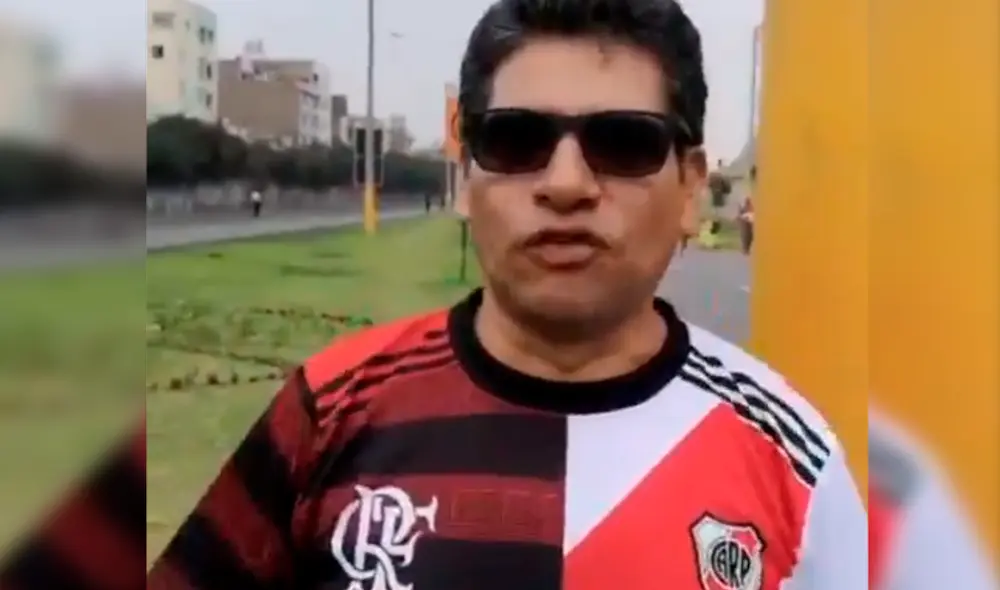 Simpatizante peruano se hizo viral por redes sociales tras apoyar tanto a River como a Flamengo en la antesala de la final de Copa Libertadores 2019.