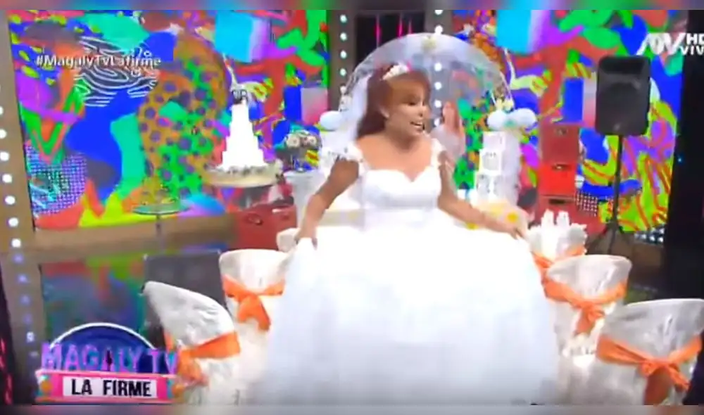 Magaly Medina funge de organizadora del fallido matrimonio de Sheyla Rojas