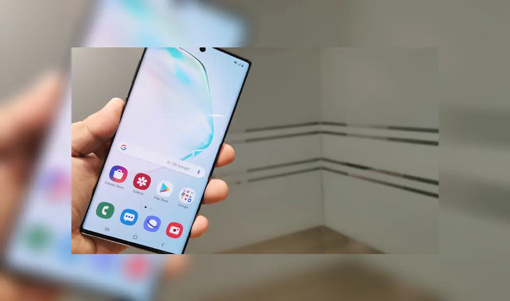 El Samsung Galaxy Note 10+ tiene una pantalla de 6.8 pulgadas. Foto: Juan José López.