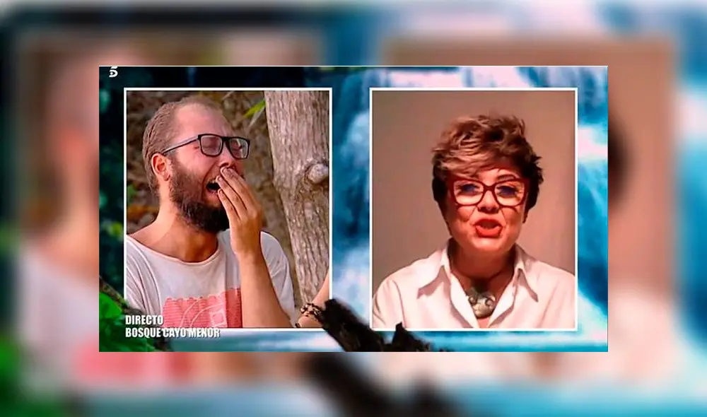 José Antonio Avilés no pudo evitar llorar con las palabras de ánimo de su madre. (Foto: Cuatro)