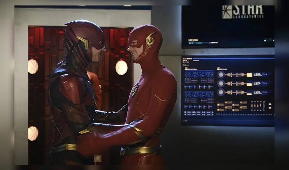 Crisis en Tierras Infinitas: Grant Gustin comparte imágenes de su encuentro con Ezra Miller [FOTOS]