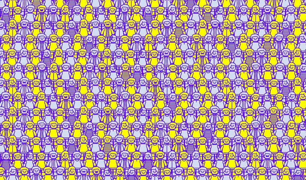 ¿Puedes encontrar a los tres personajes en esta imagen visual? Foto: Facebook/Televisa Noticias