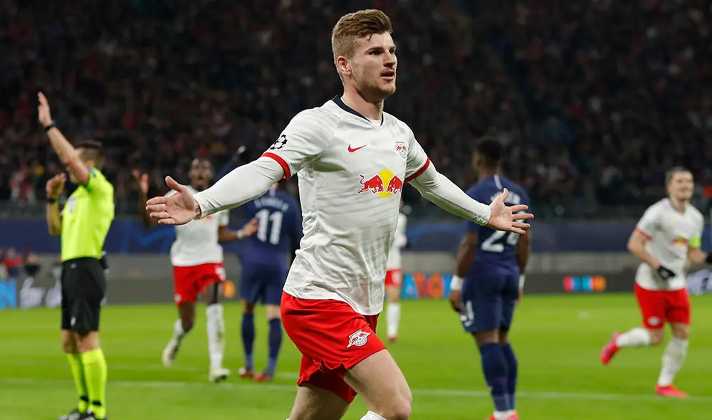 Timo Werner es la figura del RB Leipzig de Alemania. Foto: AFP Timo Werner es la figura del RB Leipzig de Alemania. Foto: AFP