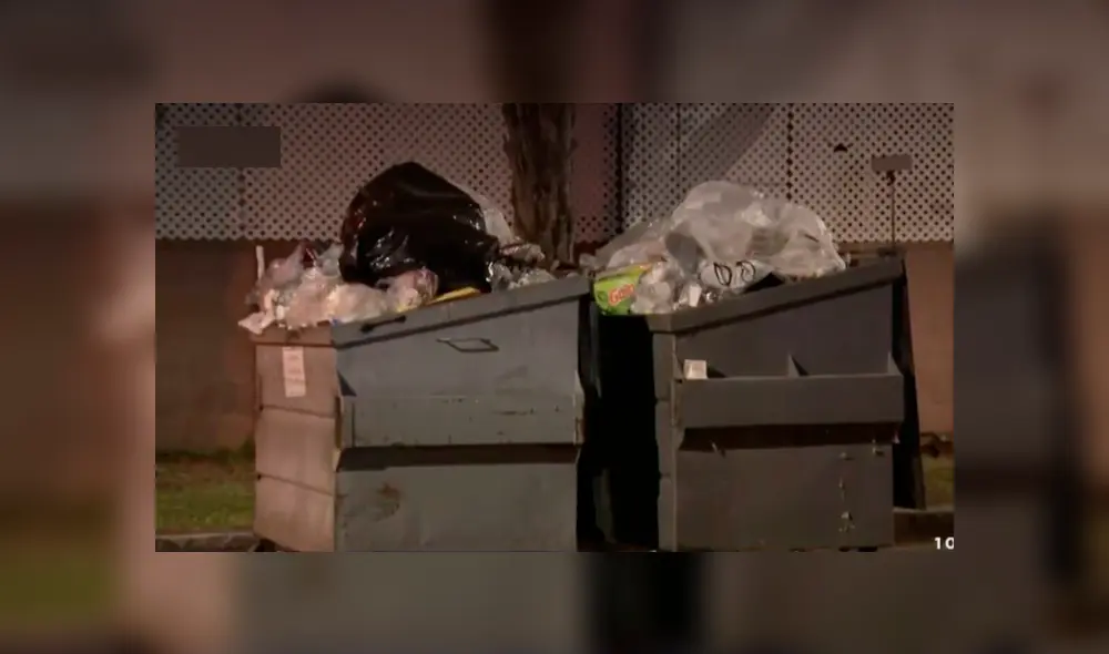 Los vecinos se percataron de lo sucedido y encontraron el cadáver dentro de un contenedor de basura. (Foto: captura) Los vecinos se percataron de lo sucedido y encontraron el cadáver dentro de un contenedor de basura. (Foto: captura)