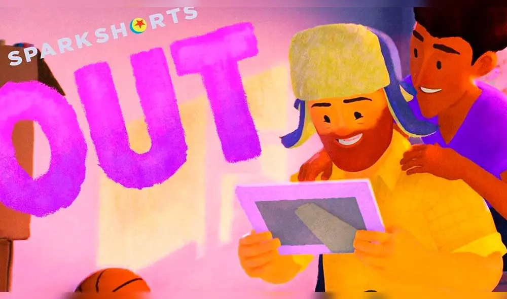 El cortometraje ‘Out’ de Pixar dura nueve minutos y está escrito y dirigido por Steven Clay Hunter. Foto: Instagram