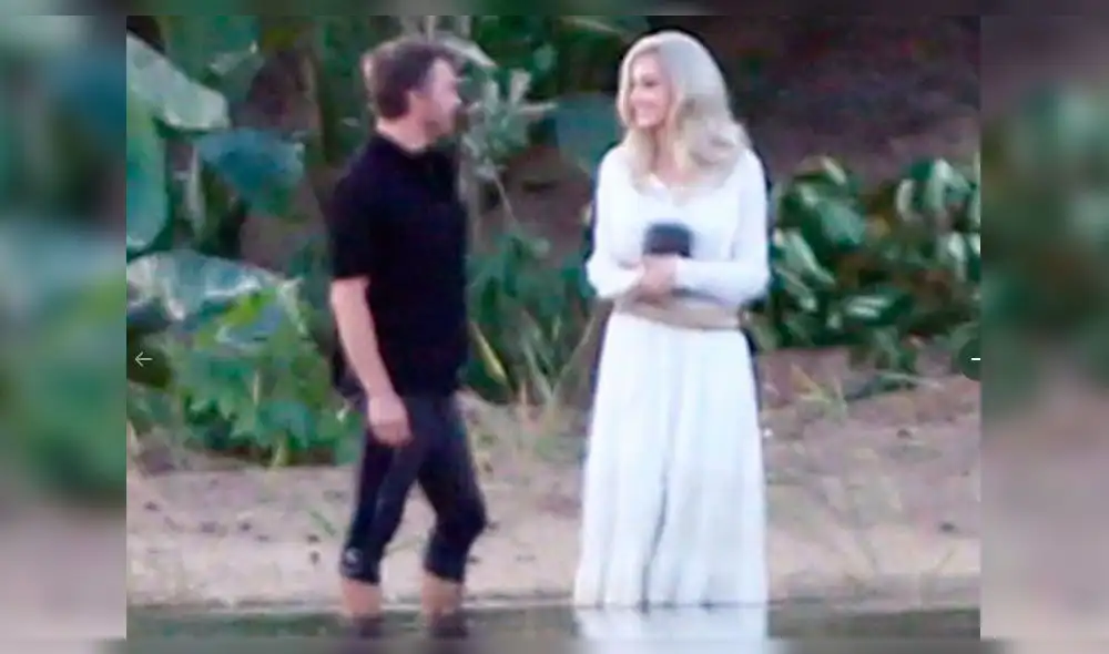 Angelina Jolie fue vista en el set de Los Eternos. Foto: Twitter