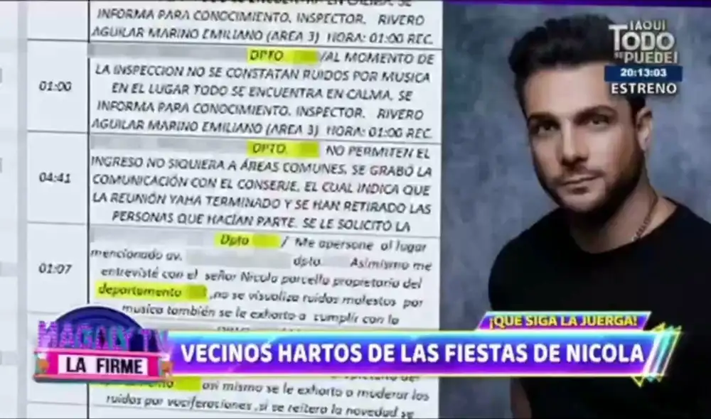 Nicola Porcella ha hecho caso omiso a las quejas de sus vecinos. Foto: ATV. Video: ATV