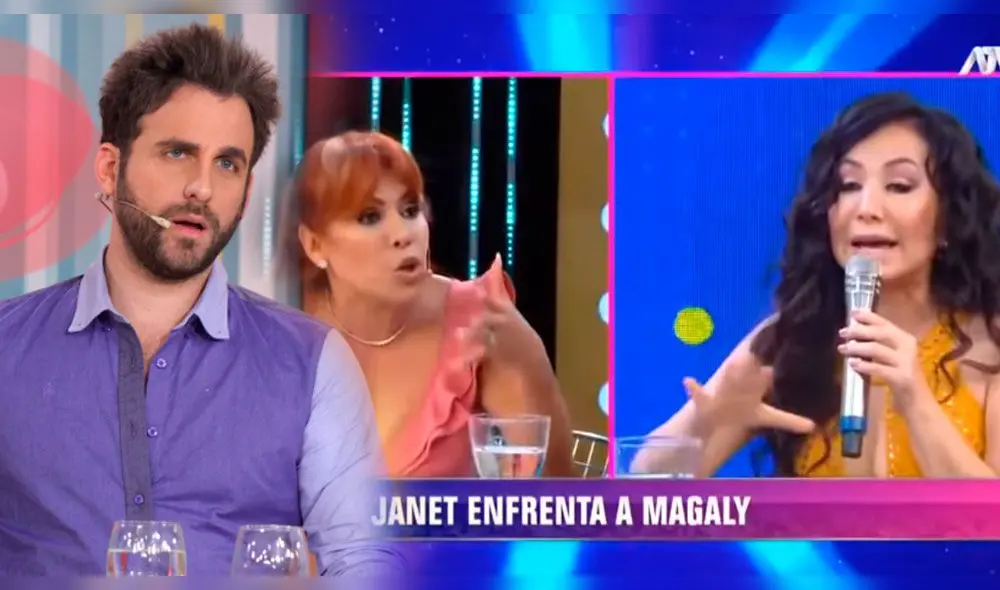 Rodrigo González, Magaly Medina y Janet Barboza