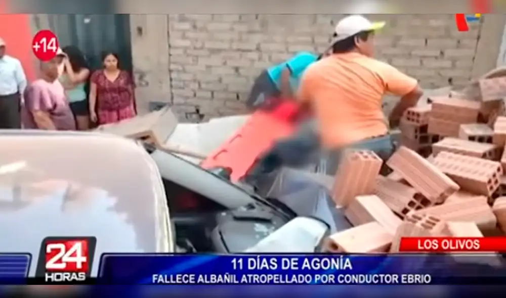 Muere albañil atropellado por conductor ebrio en Los Olivos [VIDEO]