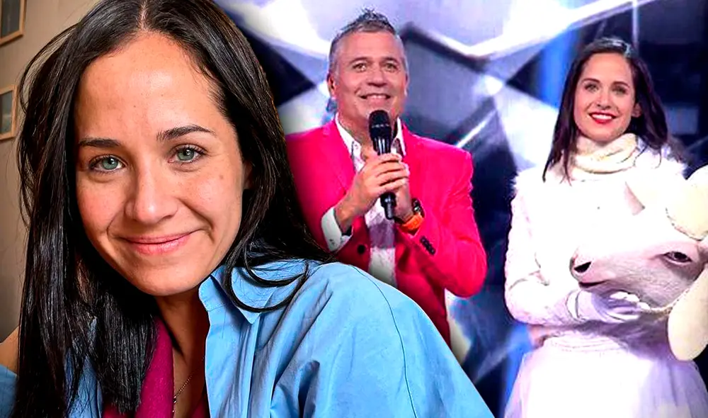 Sigrid Bazán debutó en el escenario de "¿Quién es la máscara?" como el 'Carnero'. Foto: composición/Gerson Cardozo/Sigrid Bazán/Instagram/captura Latina
