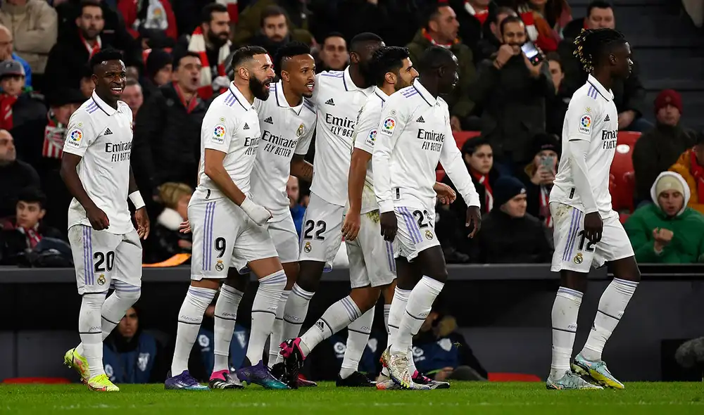 Real Madrid se fue al descanso con el marcador 1-0 sobre Athletic Bilbao. Foto: AFP Real Madrid se fue al descanso con el marcador 1-0 sobre Athletic Bilbao. Foto: AFP