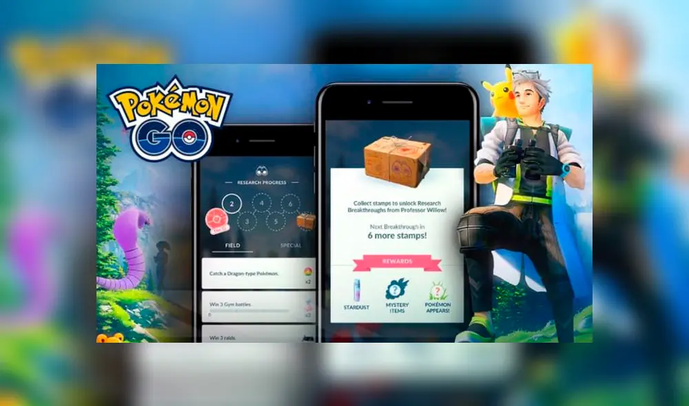 Investigaciones de campo y recompensas del mes de enero en Pokémon GO.