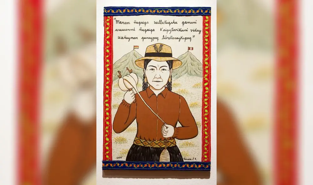 Una María Parado de Bellido real, más indígena que criolla, hecha por la artista de Sarhua Venuca Evanán. Una María Parado de Bellido real, más indígena que criolla, hecha por la artista de Sarhua Venuca Evanán.