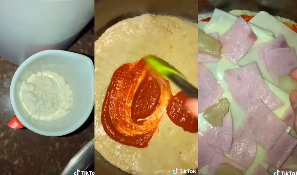 Desliza las imágenes para conocer los pasos que deberás seguir para preparar esta exquisita pizza casera. Foto: Captura de Tiktok/ pamelachi Desliza las imágenes para conocer los pasos que deberás seguir para preparar esta exquisita pizza casera. Foto: Captura de Tiktok/ pamelachi