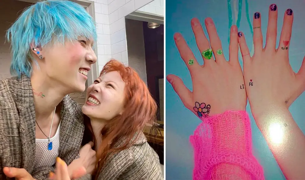 HyunA y Dawn tienen varios tatuajes de pareja. Foto: composición LR/Instagram hyuna_aa