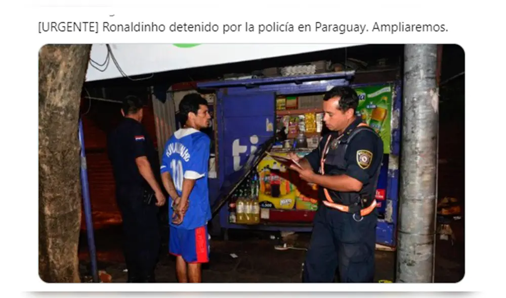 Ronaldinho es víctima d divertidos memes tras usar identificación falsa en Paraguay.