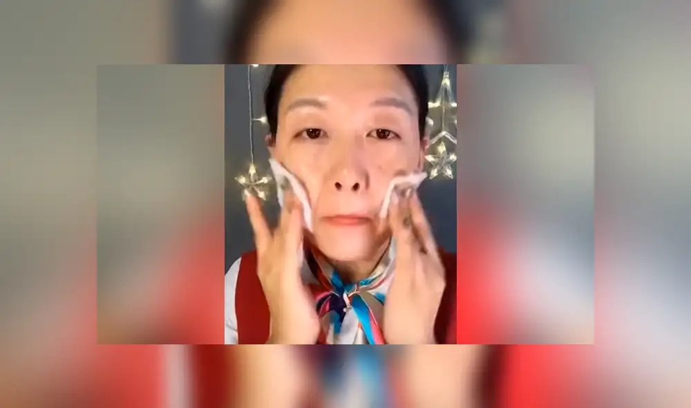 YouTube viral: bella aeromosa asiática revela su radical cambio al quitarse el maquillaje [VIDEO]