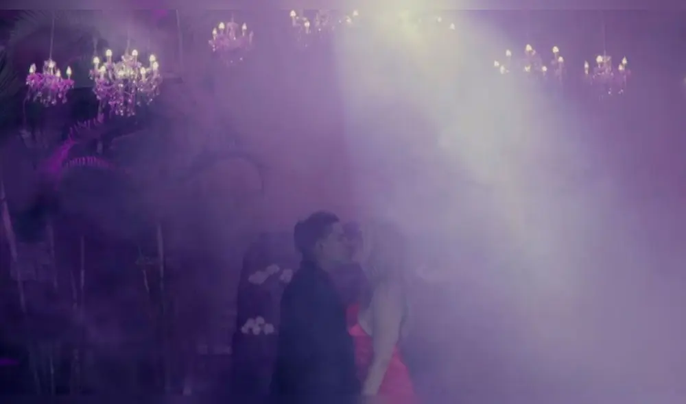 Christian Domínguez e Isabel Acevedo se besan en videoclip  Foto: captura