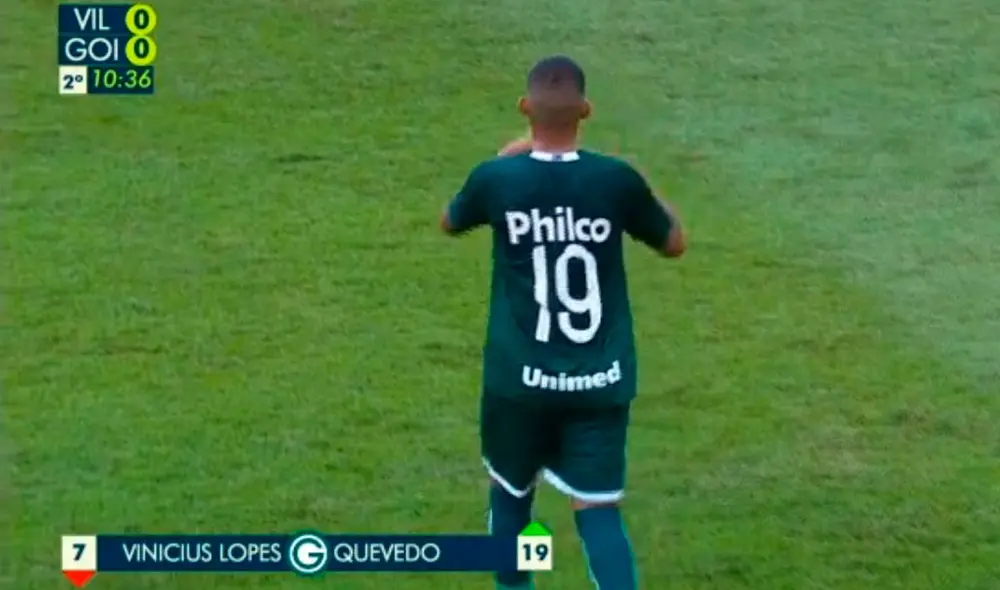 Kevin Quevedo ingresó a los 10 minutos del segundo tiempo. Foto: Captura Kevin Quevedo ingresó a los 10 minutos del segundo tiempo. Foto: Captura