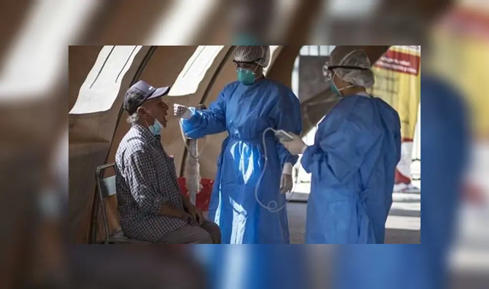 Pacientes dados de alta. Foto: Andina. Pacientes dados de alta. Foto: Andina.