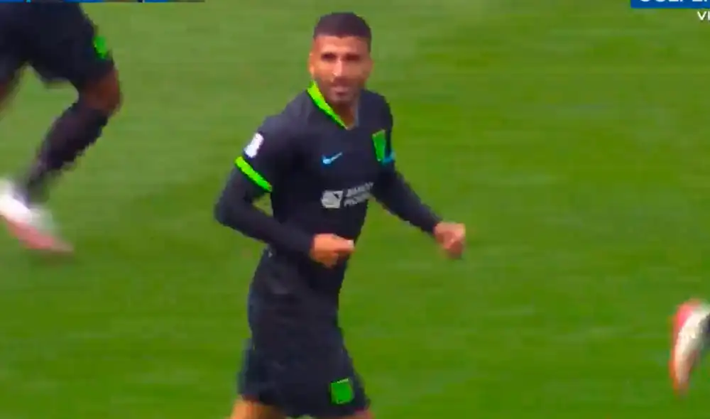 Josepmir Ballón abrió el marcador en el partido de Sporting Cristal contra Alianza Lima. | Foto: Gol Perú