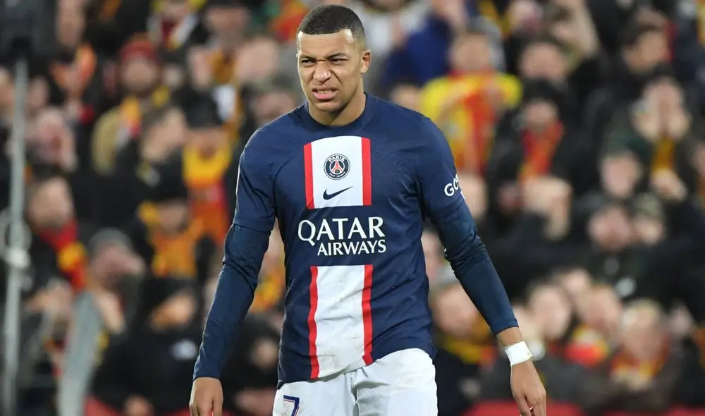El PSG perdió el invicto en la Ligue 1. Mbappé no pudo anotar. Foto: AFP