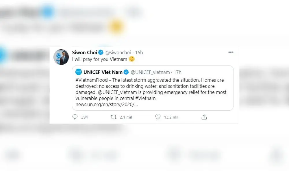 Post de Siwon en Twitter. Foto: @siwonchoi