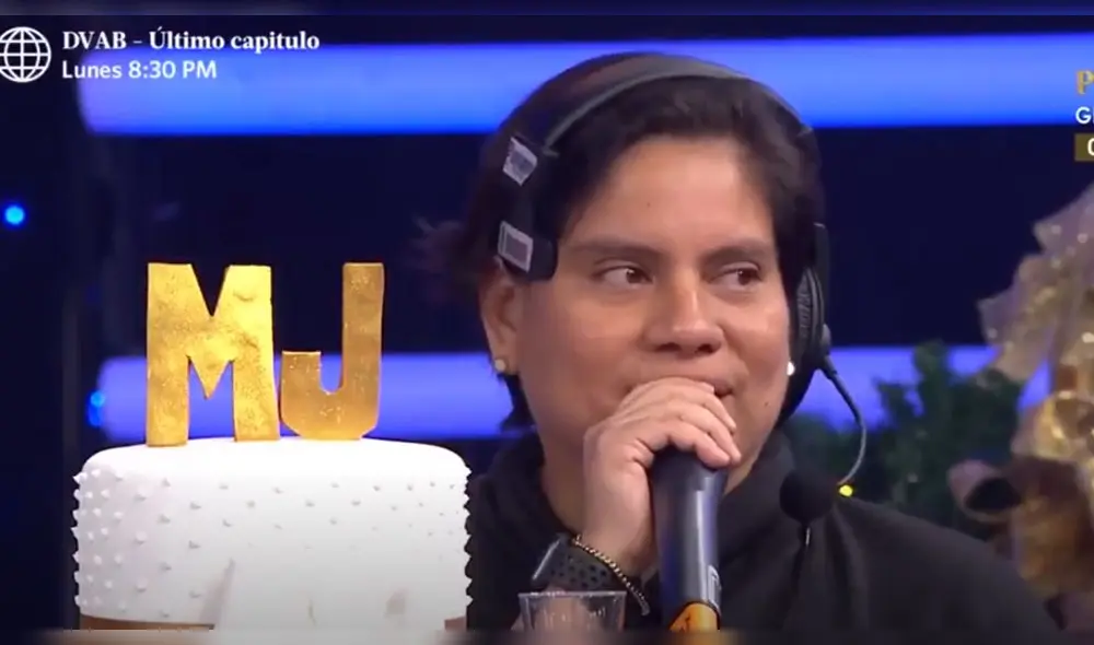 Miluska Jácome se emociona al hablar del hijo de Ernesto Pimentel. (Foto: captura)